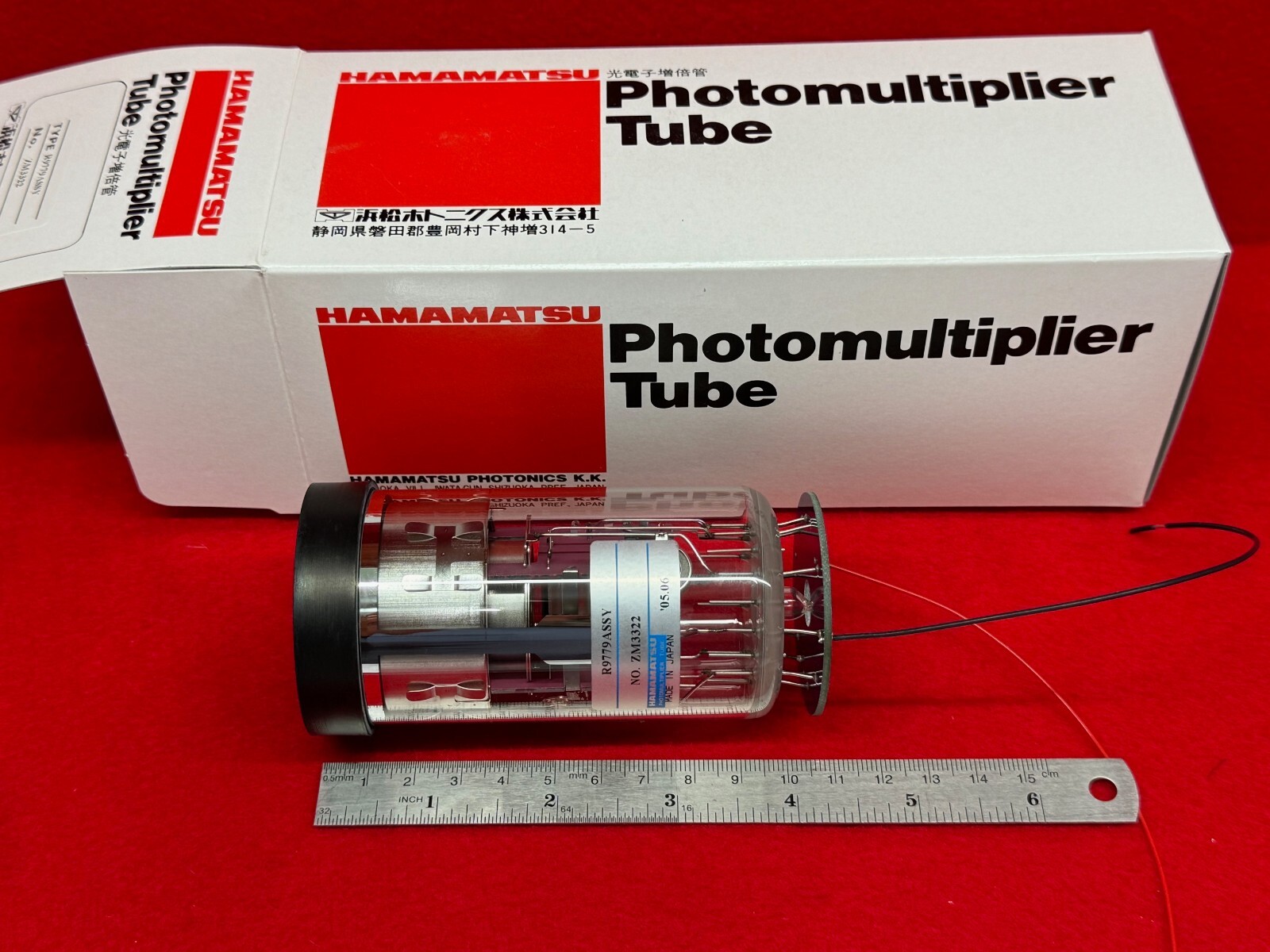 Hamamatsu R9779 2" PMT Photomultiplier Scintillator Detector 15M Voltage Divider