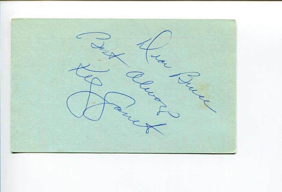 Kelly Garrett Tony Award Nominee Broadway Singer Actor Signed Autograph