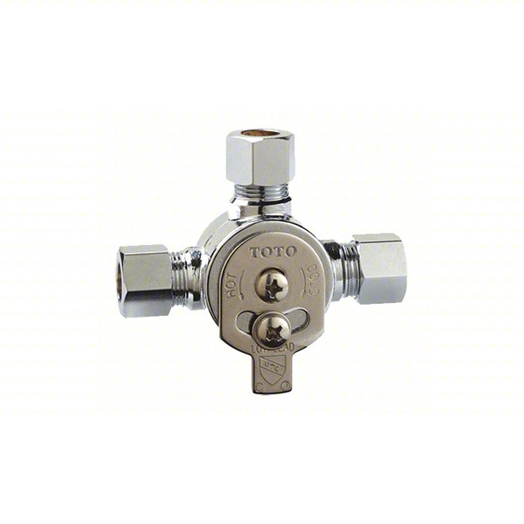 NEW Toto TLM10 Low-Lead Solid Brass 80 psi Hot/Cold Manual Mixing Valve Tee