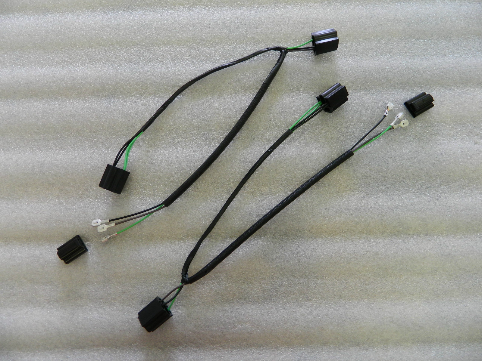 63-67 Corvette Headlight Wire Harness Looms Extensions Pair New