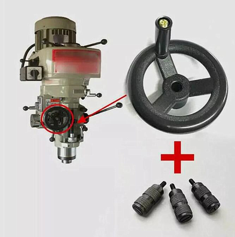 Milling Machine Feed Plastic Hand Wheel & 3 Reverse Knob CNC Mill For Bridgeport