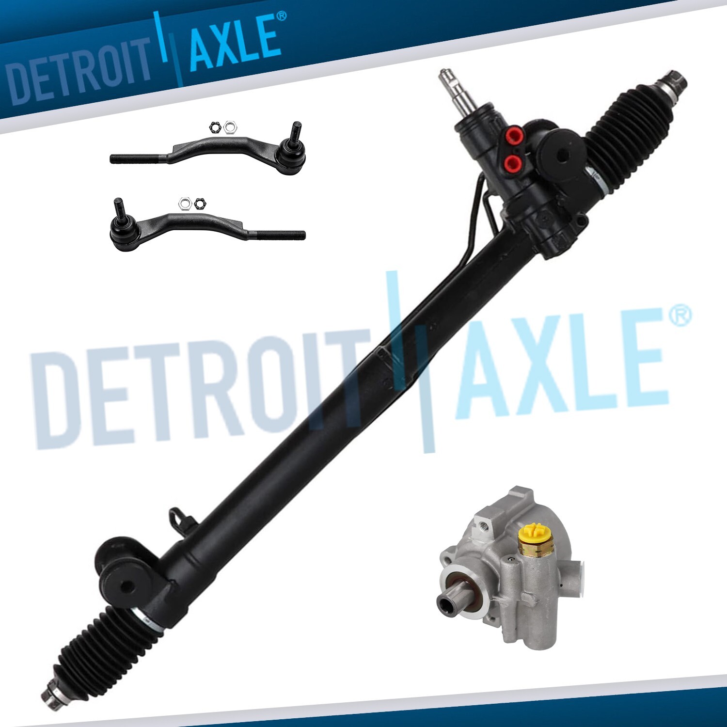 Power Steering Rack Pinion Pump Tie Rods for Trailblazer Envoy Rainier Ascender