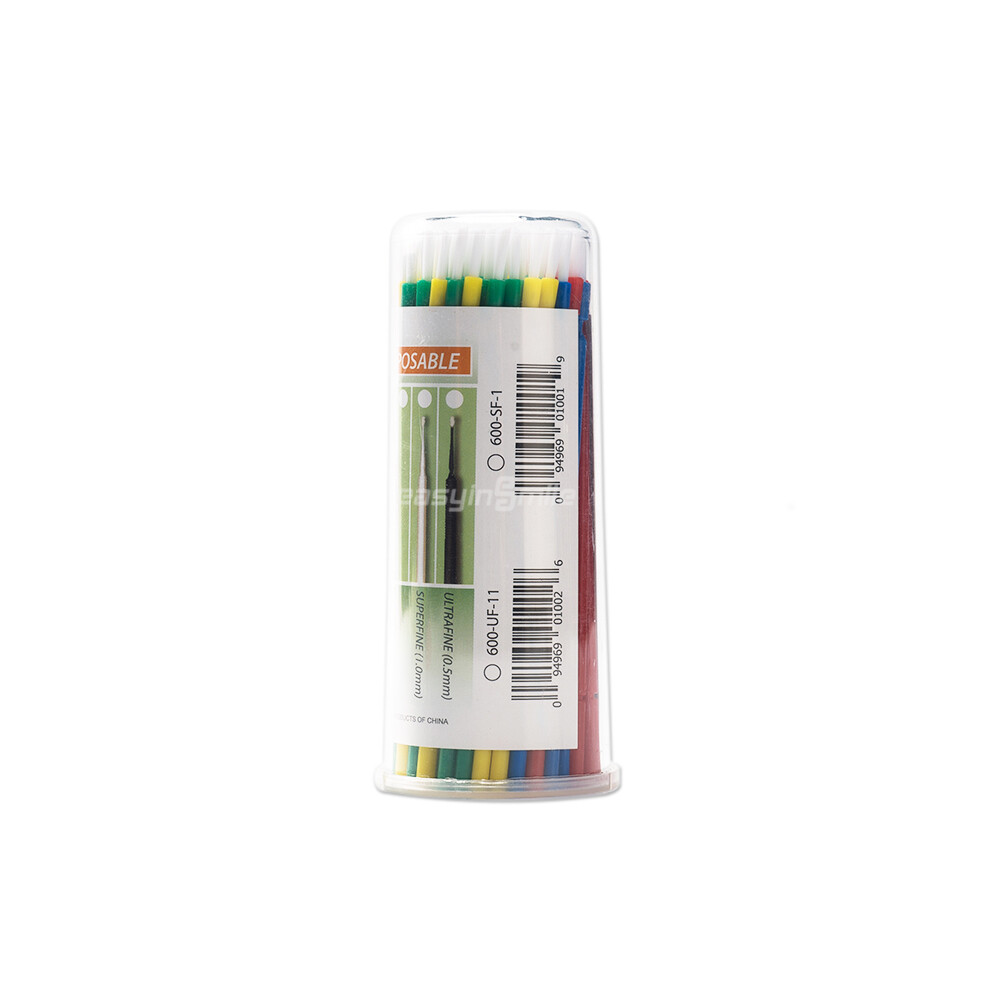 100Pc Dental Disposable Applicators Micro Brush Bendable Tip Brush Bendable 10cm