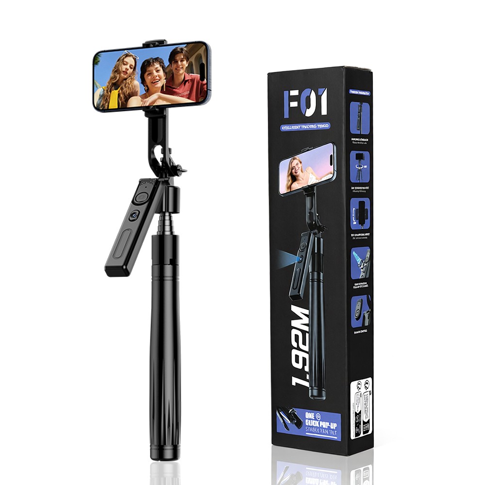 76'' Selfie Stick Auto Face Tracking Tripod 360° Rotation with Remote Control
