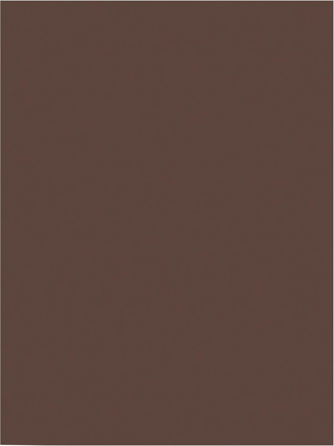 Smooth Dark Brown Construction Paper, 50 Sheets - Ideal for Drawing & Doodling