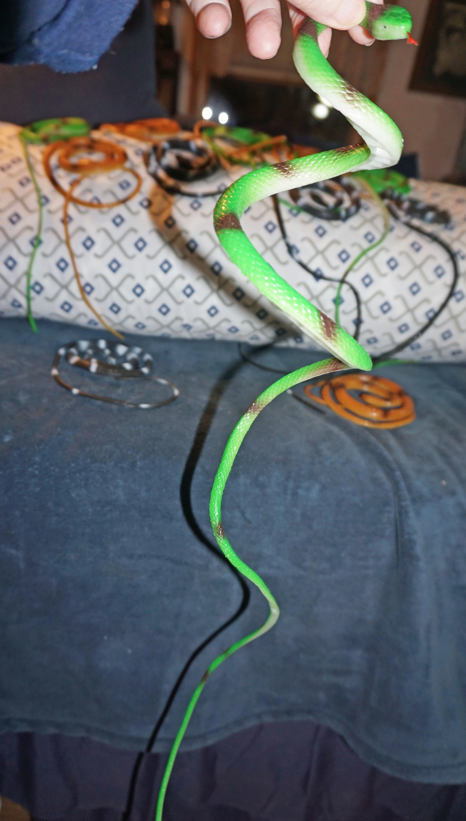 Toy Rubber Snakes - 3 fun Toy Snakes