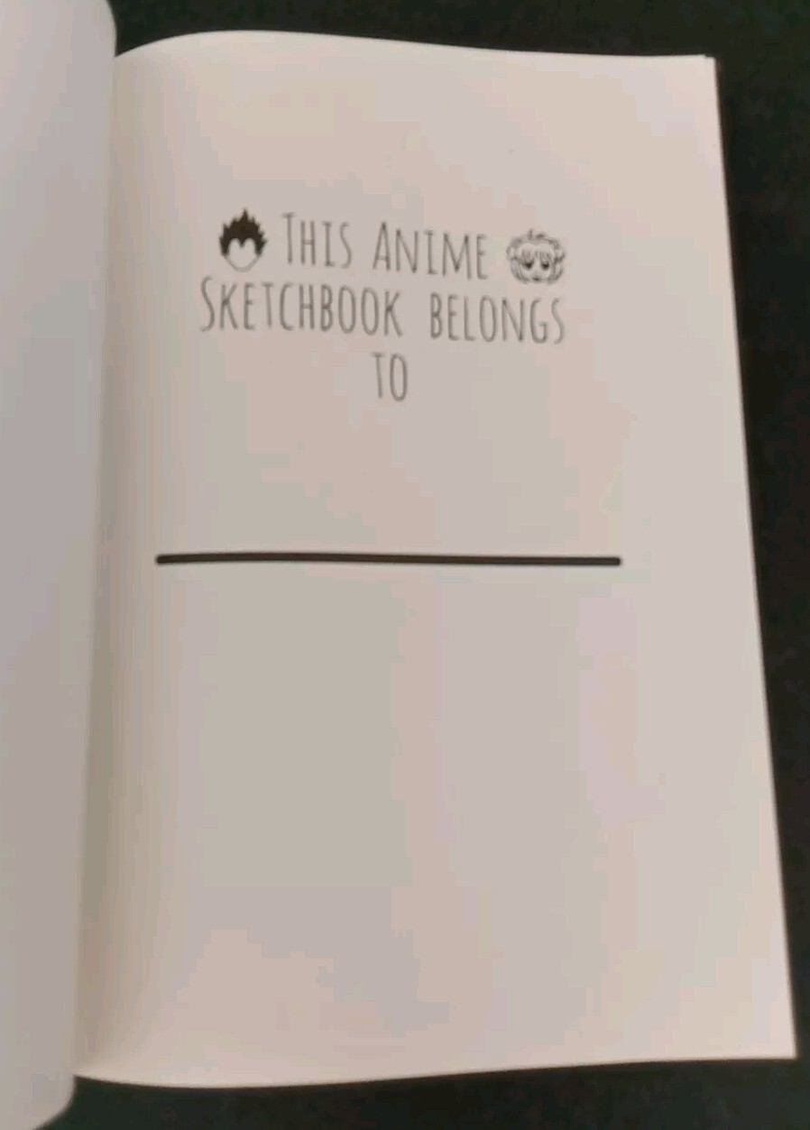 IT'S NOT CARTOONS IT'S ANIME SKETCHBOOK