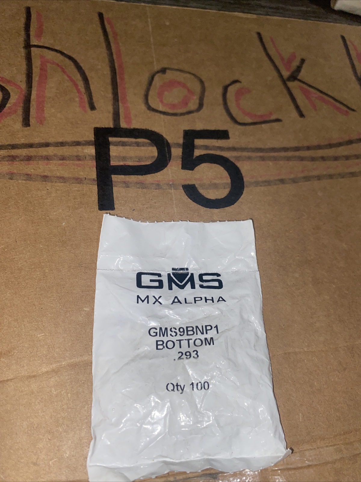 Brand New-GMS Mx Alpha Bottom Pin .293 GMS9BNP1 100 Pack