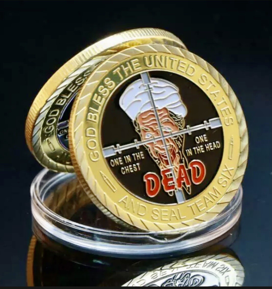 Navy Seals Seal Team 6 Six Osama Bin Laden 911 Challenge Coin CPO CIA NYPD FBI !