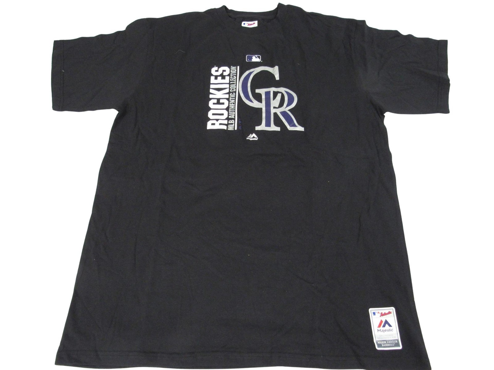 New Colorado Rockies Mens Big & Tall Sizes 2XL-3XL-4XL Black Majestic Shirt