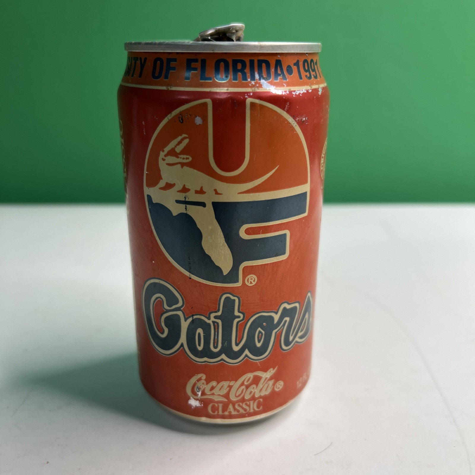 UNIVERSITY OF FLORIDA GATORS 1991 SEC CHAMP 12 OZ ALUMINUM COCA - COLA CAN Coke