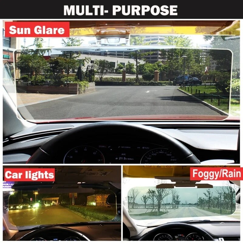 Day Night Universal HD Car Sun Visor Extension Car Anti Glare Driving Tac Visor