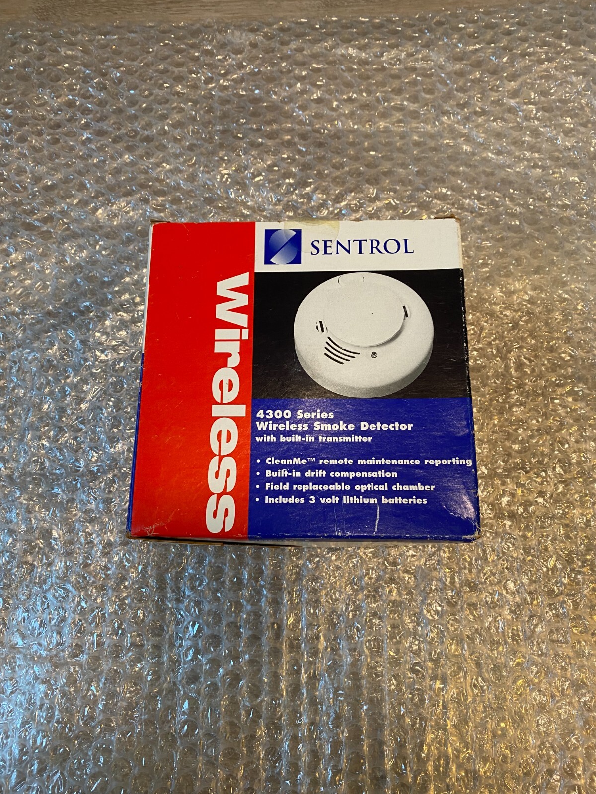 Sentrol 4300 Series Wireless Smoke Detector with built-in transmitter