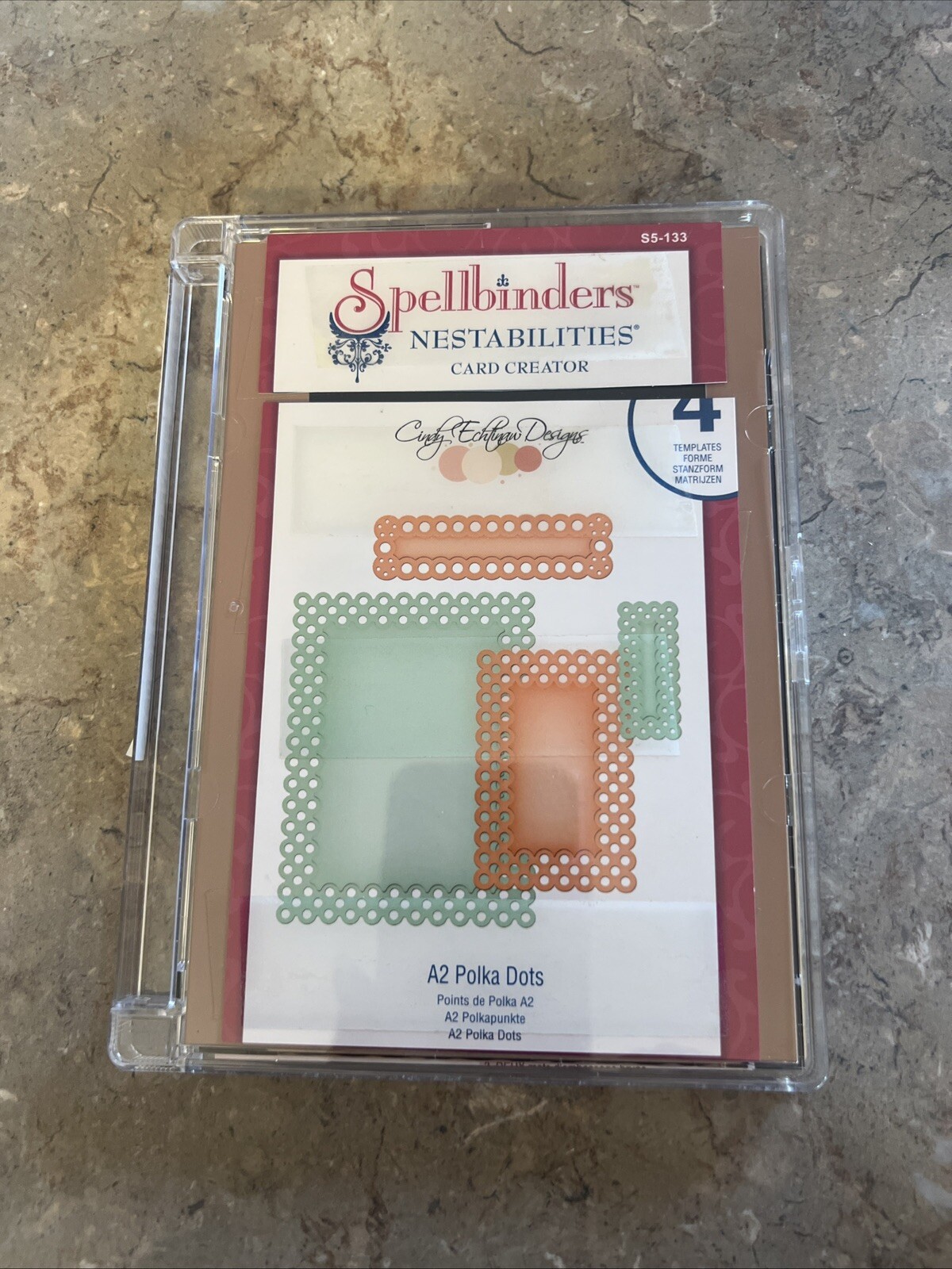 Spellbinders Nestabilities Die Cut A2 Fancy Waves & Polka Dots