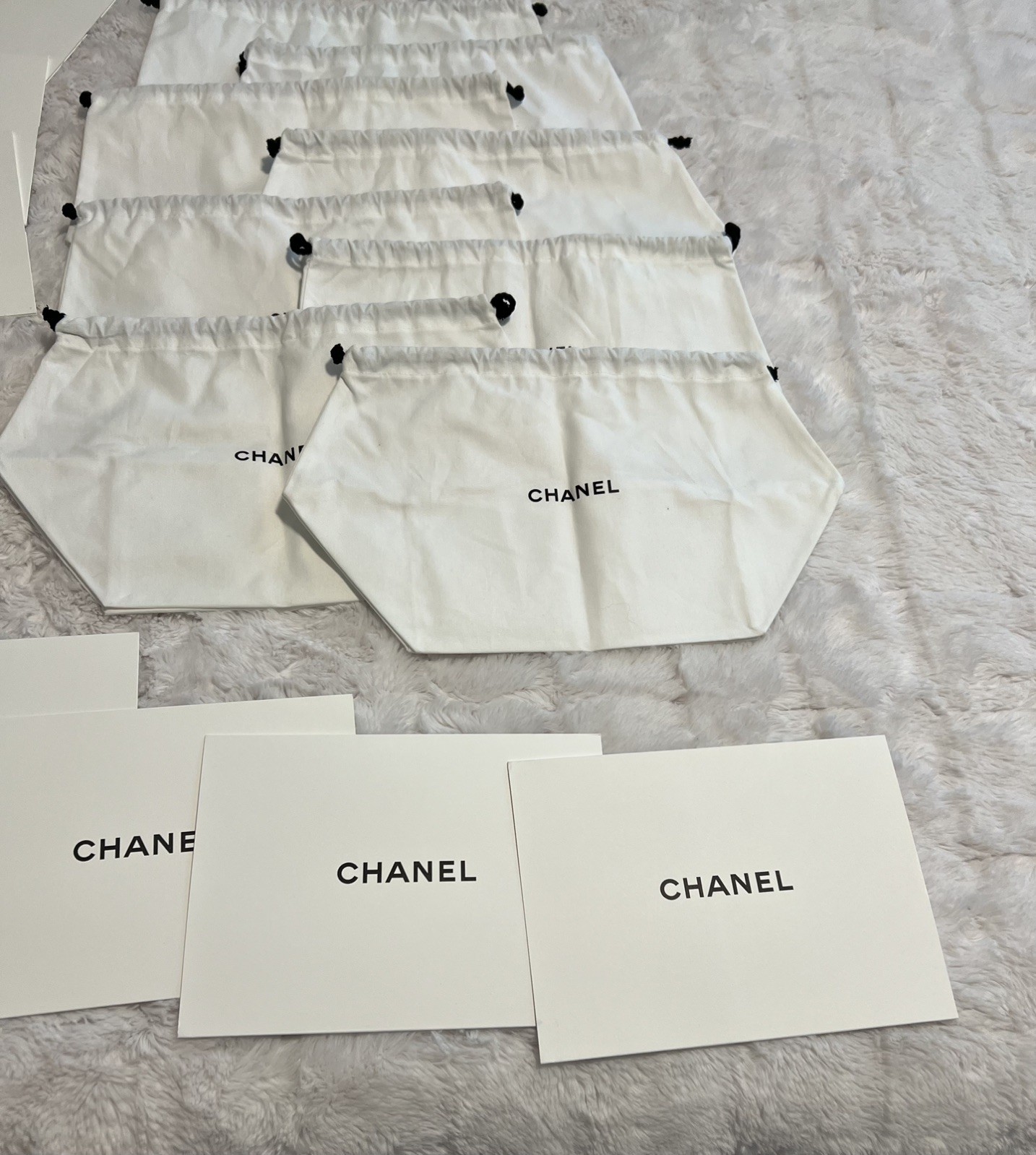 Authentic Chanel Dust bags & Cards Bundle