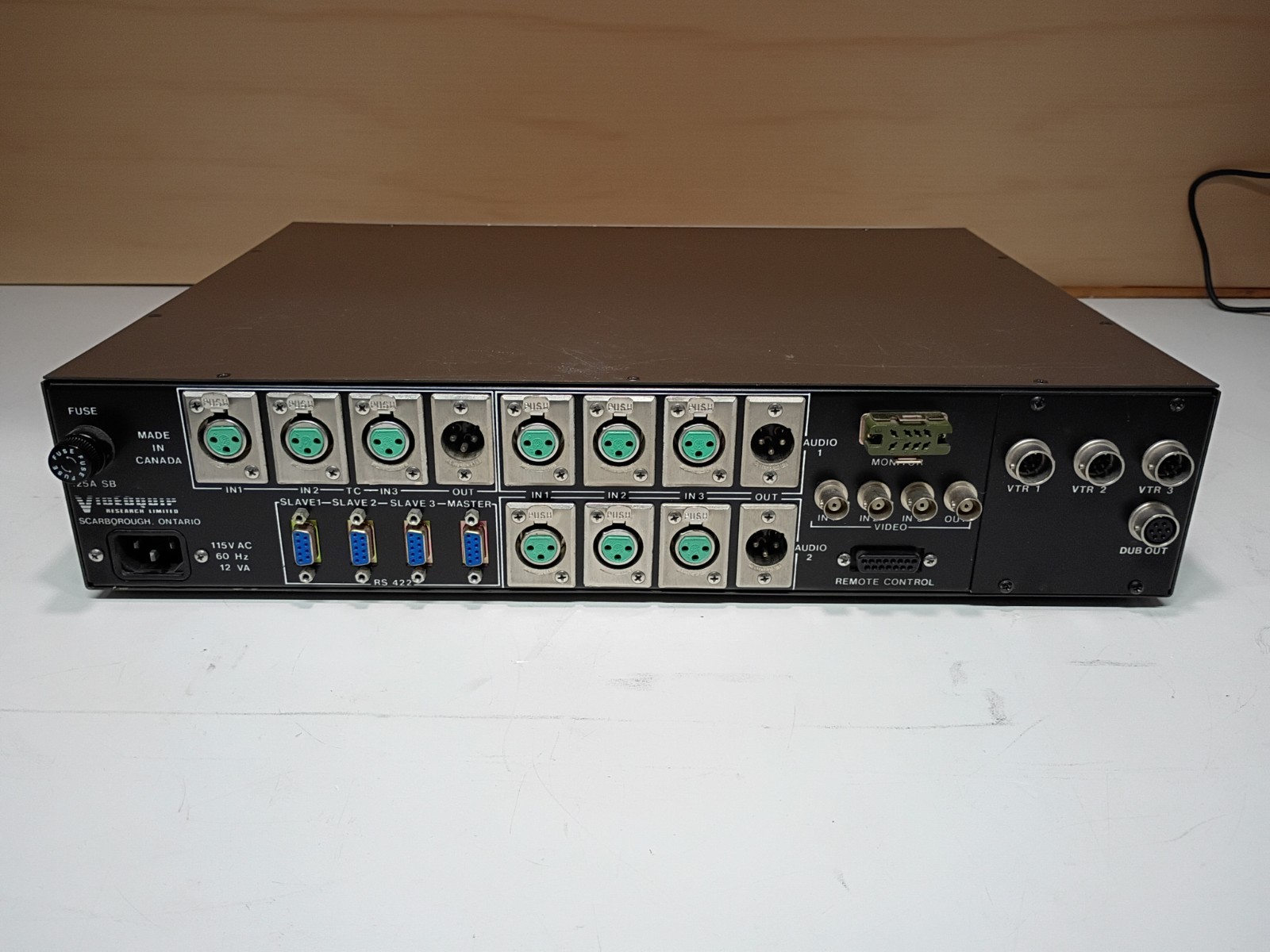Untested Videoquip BSBX100A Multi Format 3-Channel Dub Switcher AV For Broadcast