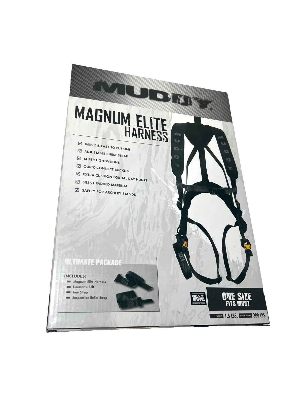 Muddy Magnum Elite Safety Harness (Model: MUD-MSH120-GY) NEW!!
