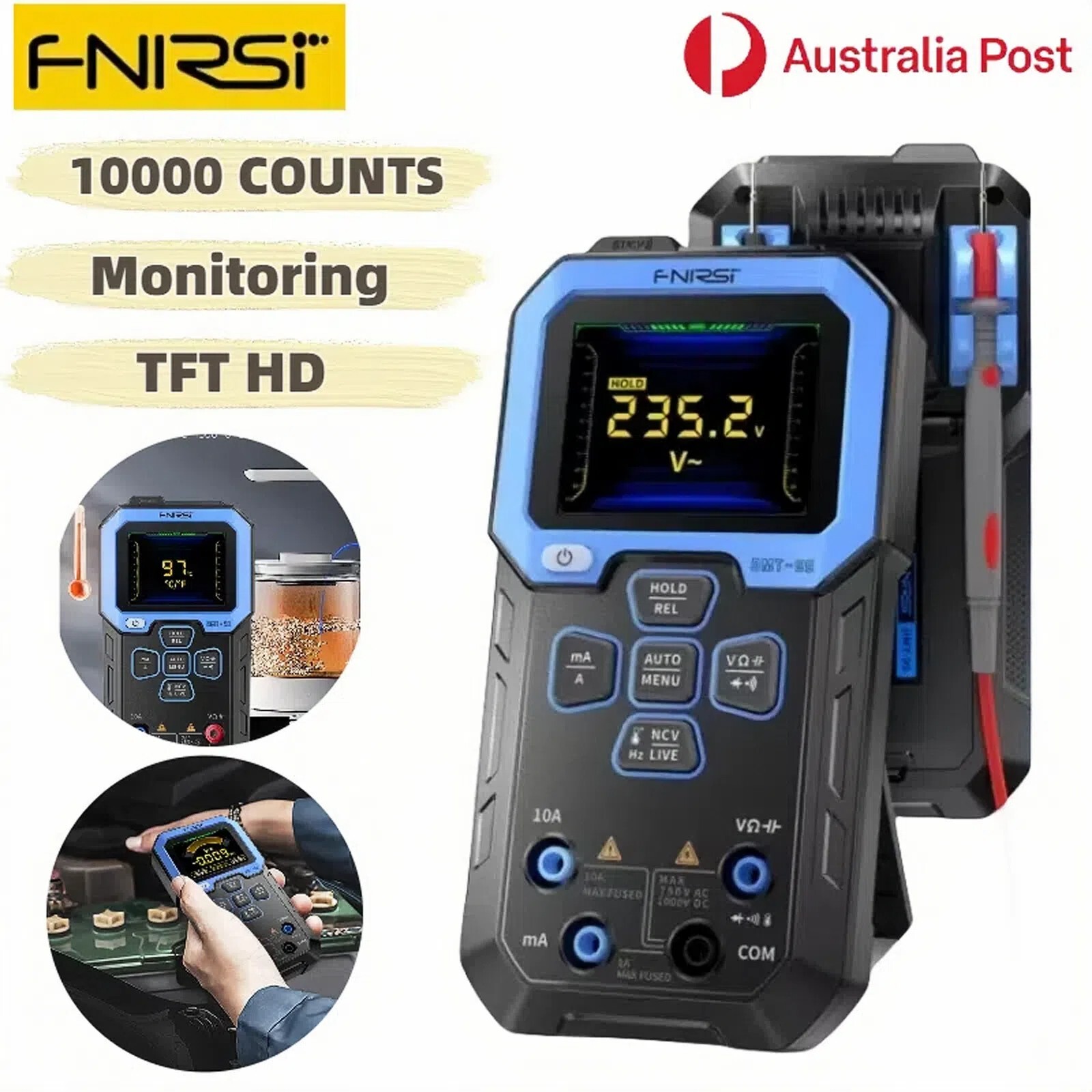 FNIRSI DMT-99 Handheld Digital Oscilloscope Multimeter AC DC Temperature Tester
