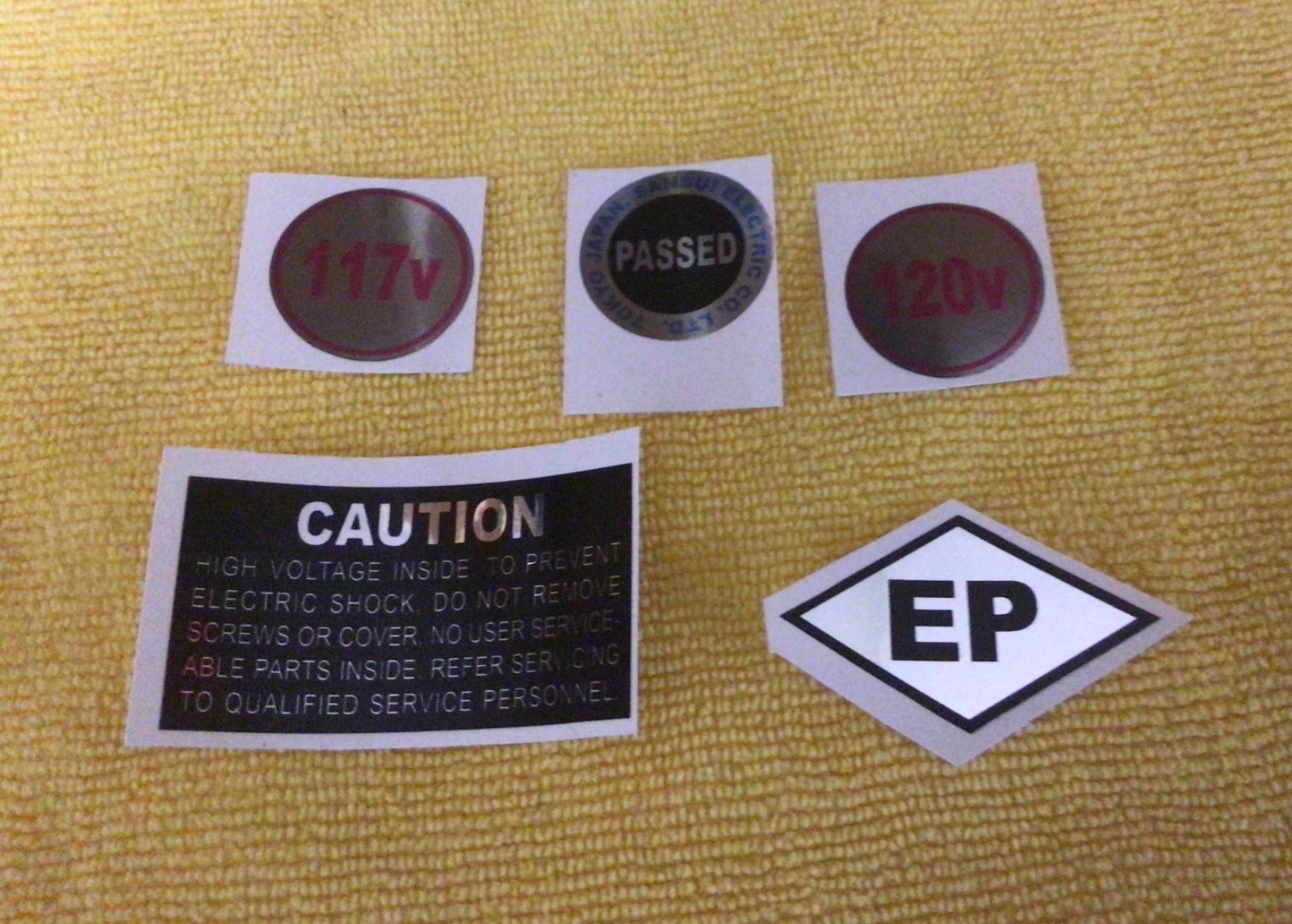 Sansui restoration cabinet stickers