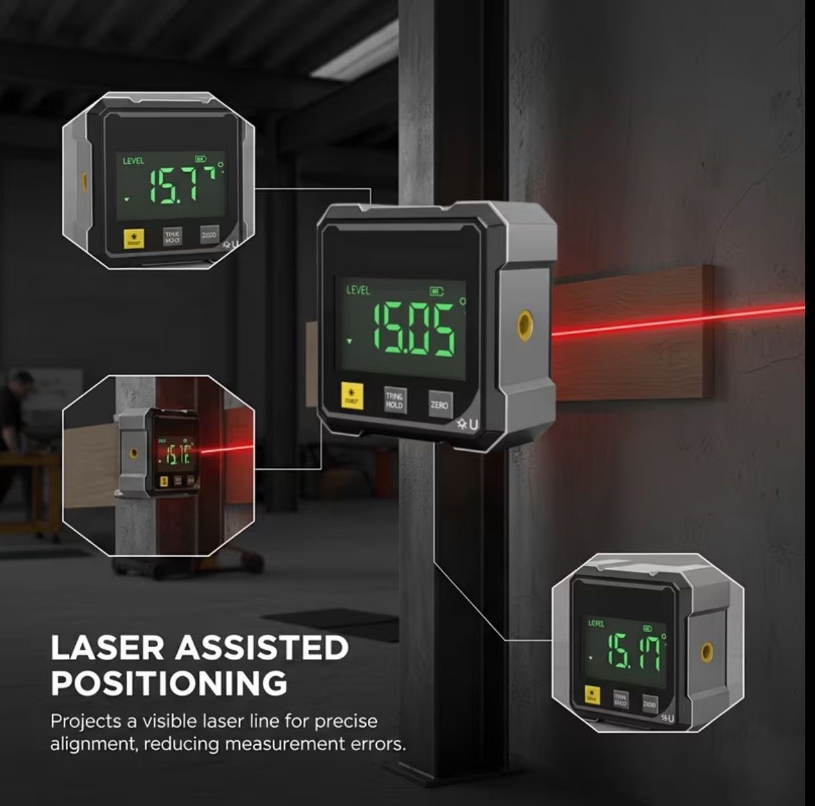 Brand Electronic Digital Dipmeter Laser Protractor New in Box