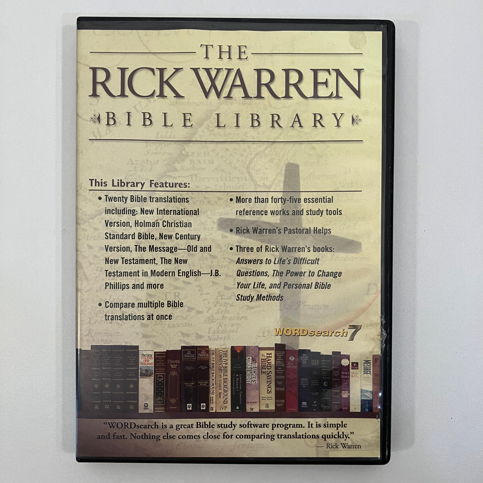 The Rick Warren Bible Library CD-ROM 2005 Purpose Driven WORDsearch 7 GOOD