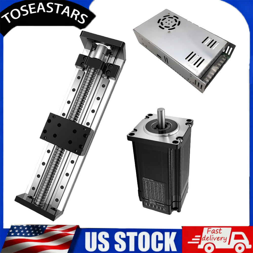 30~60kg Ballscrew Slide Table Linear Actuator Easy Servo Motor+Power Supply Kits