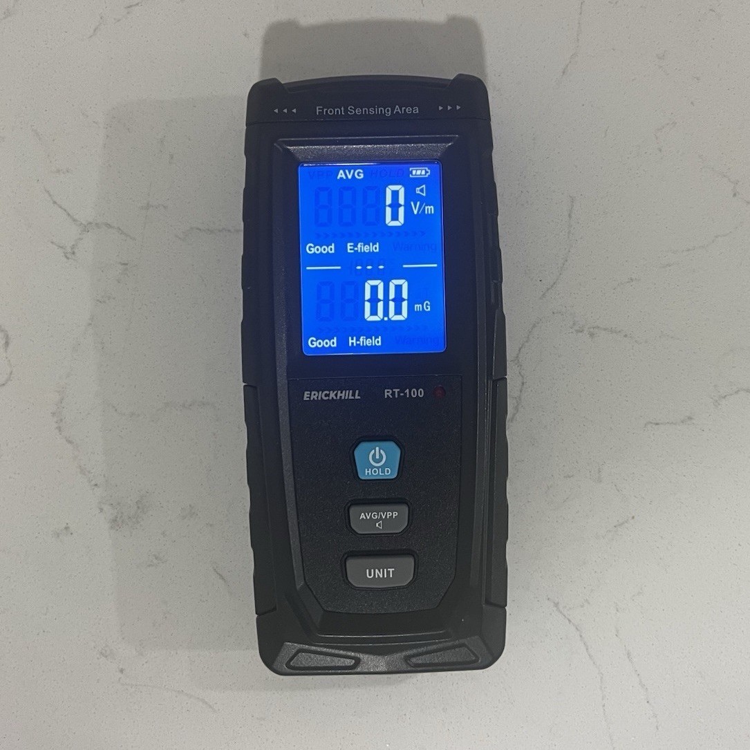 ERICKHILL RT-100 EMF Meter Electromagnetic Tester Single Axis 1V/m-1999V/m