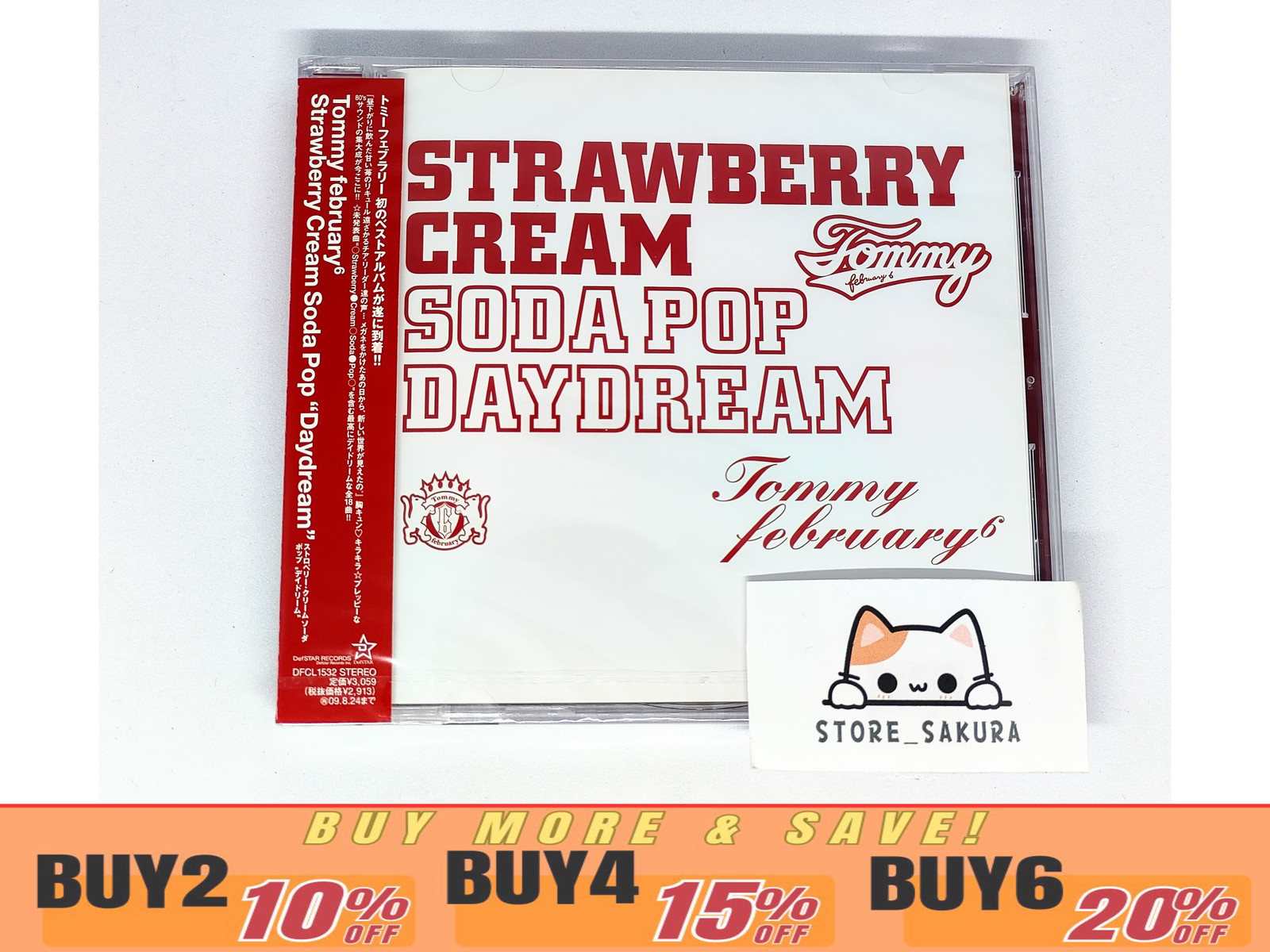Tommy February 6 Strawberry Cream Soda Pop Daydream Regular Ed.w Bonus Track CD