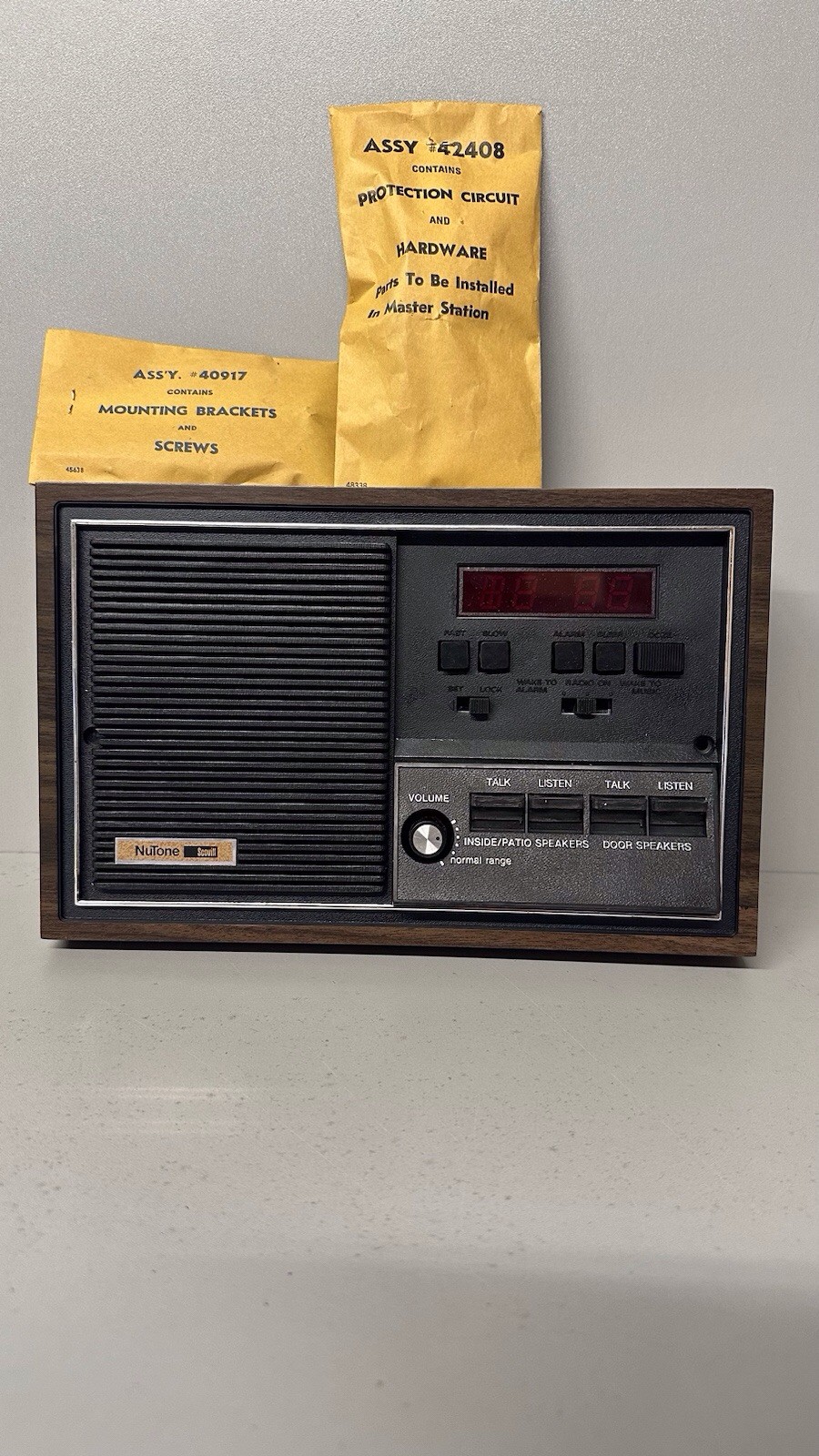 ISC-47 Nutone Speaker Clock Timer