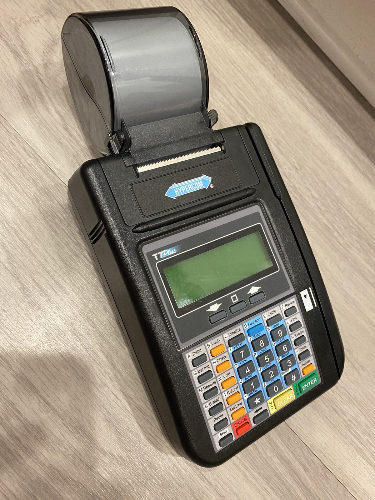 Hypercom T7Plus Credit Card Machine Reader w/o Power Supply Untested