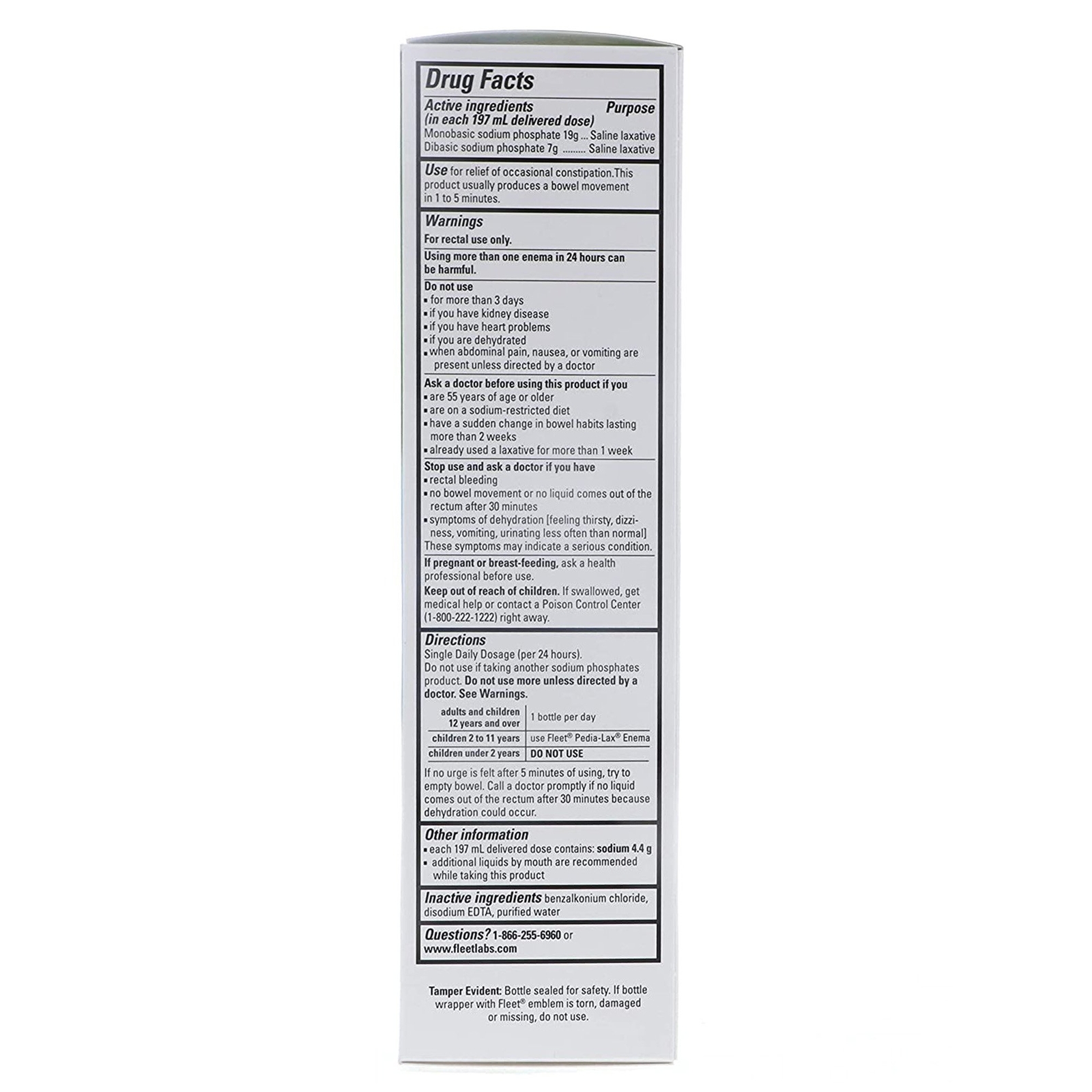 Fleet 7.8 oz. Enema 00132020110
