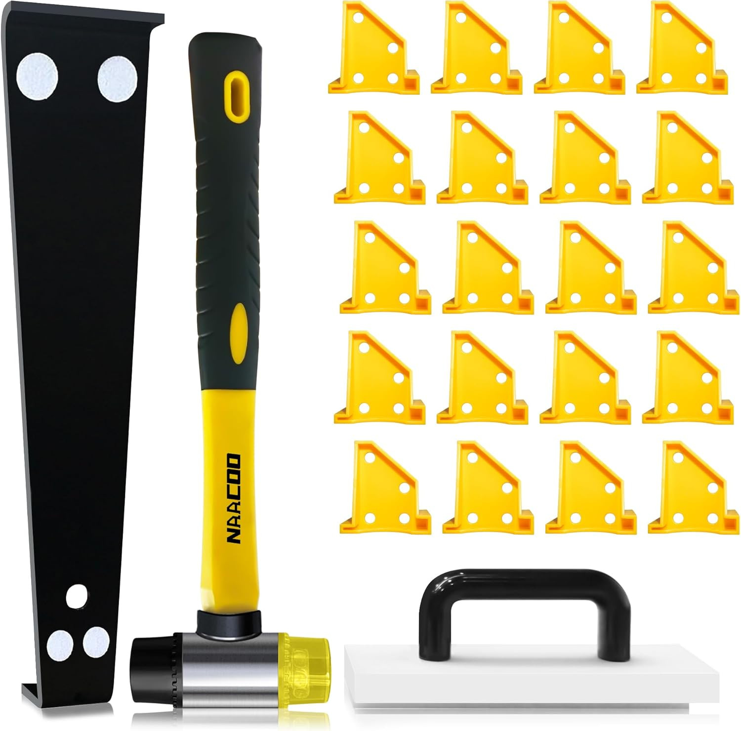 Laminate Flooring Installation Kit Tapping Block Pull Bar Spacers Mallet Tools