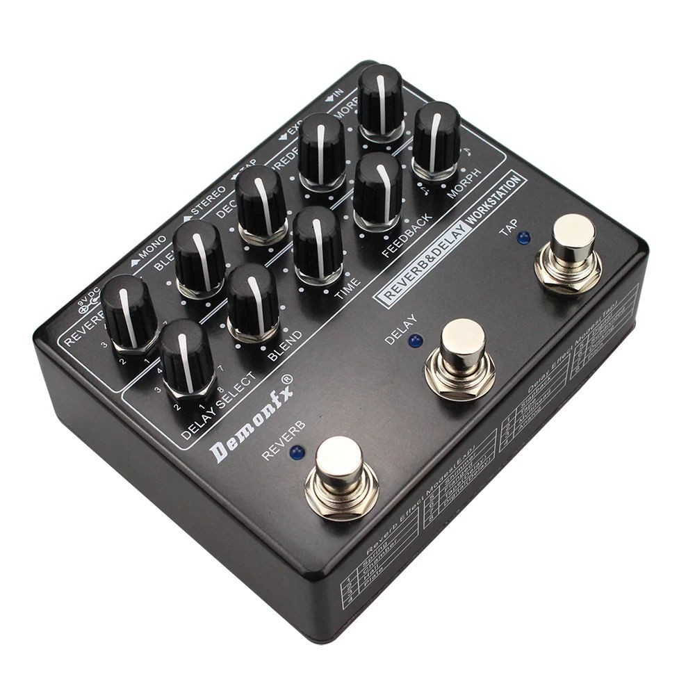 Demonfx RDW Reverb Delay Workstation Guitar Effect Pedal Multi Effects