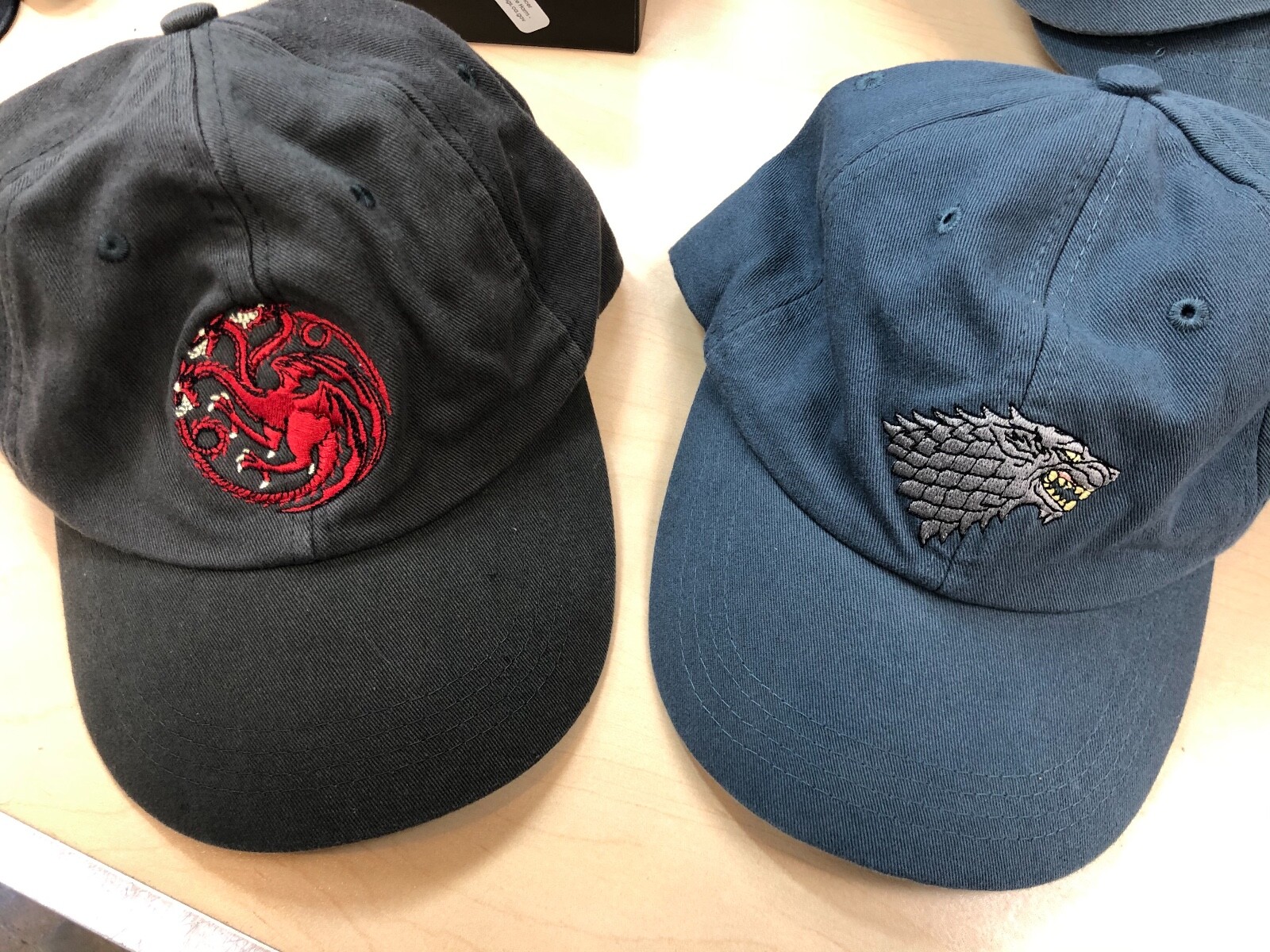 Set of 2 Game of Thrones Baseball Hat NWT Officially HBO Licensed