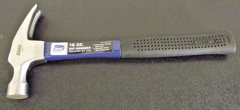 BMC SIJL20396R 16oz. Fiberglass  Rip Hammer Hammer
