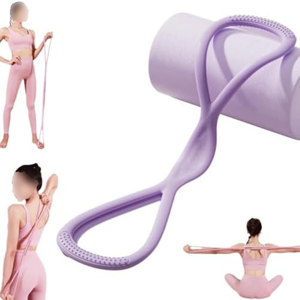 Comfortable Grip Figure 8 Resistance Bands Gym Exercises Exercise Accessories