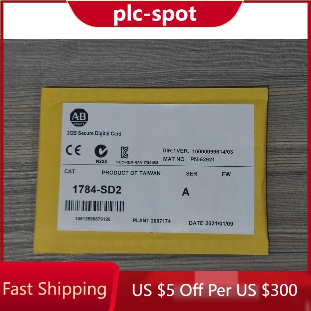 New AB 1784-SD2 Secure Digital Memory Card 2GB in Bag Sealed 1784SD2 US Free Tax
