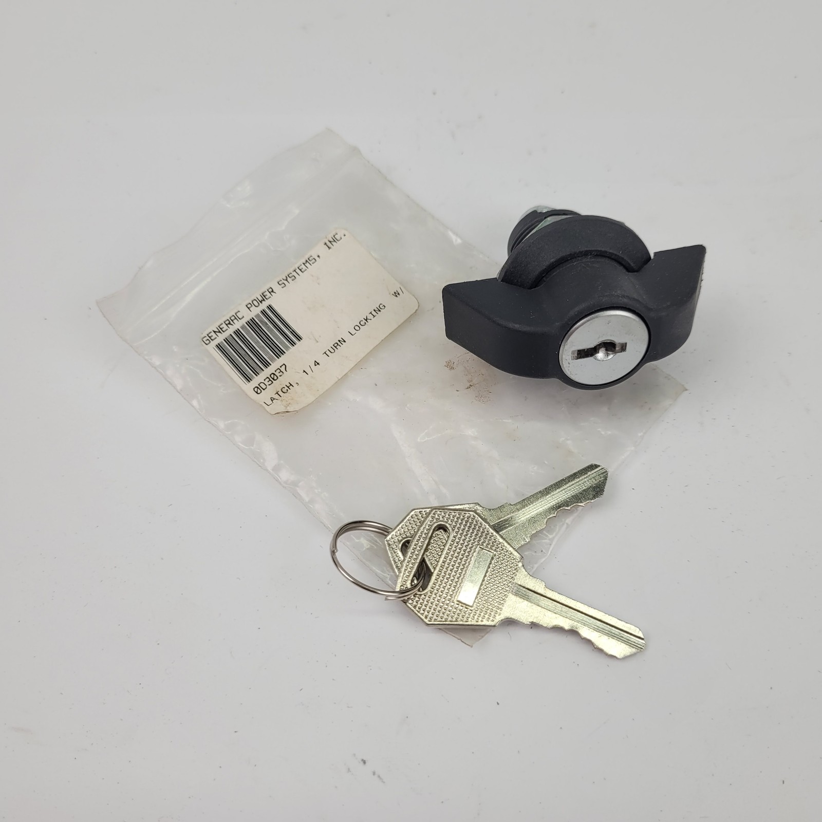 Generac 0D3037 Latch, 1/4" Turn Lock w/2 Keys - NEW