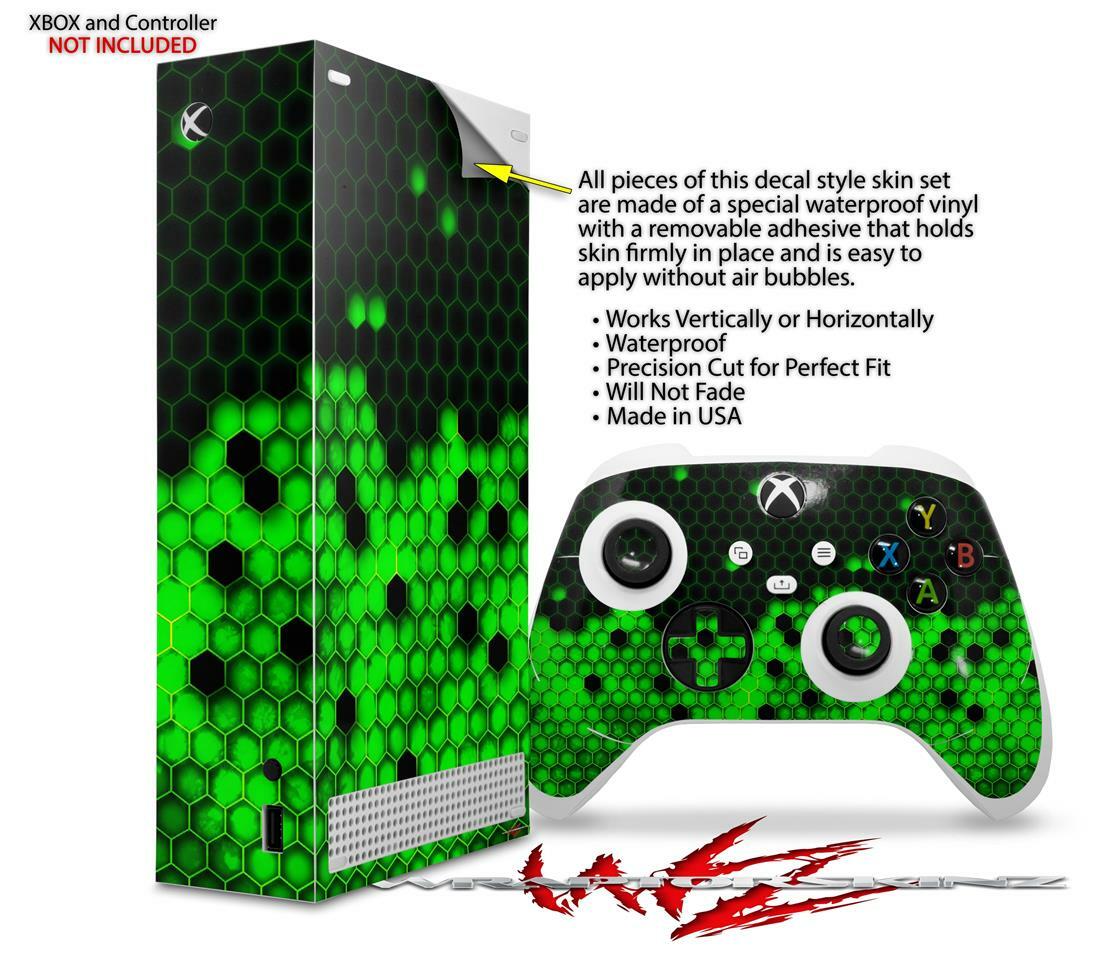 Skins XBOX Series S Console Controller HEX Green