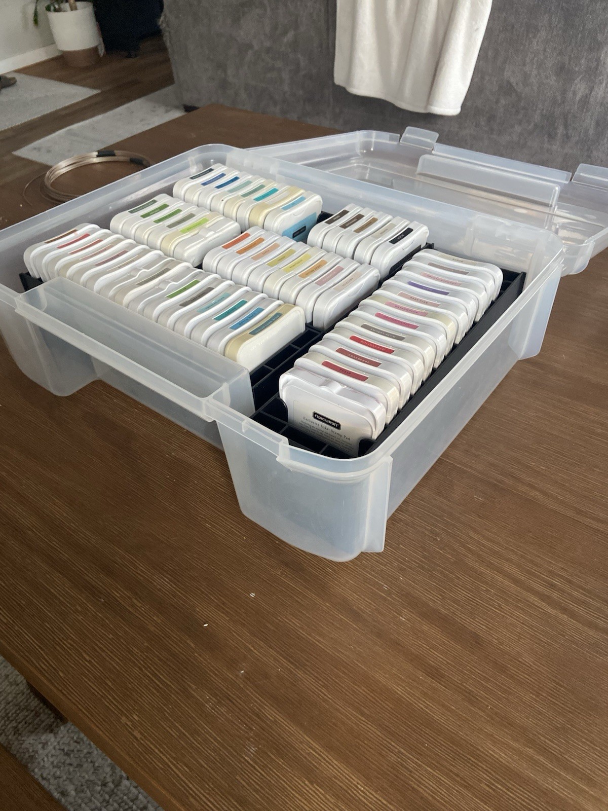 Large Collection of 54 Close To My Heart Exclusive Ink Pads + Storage