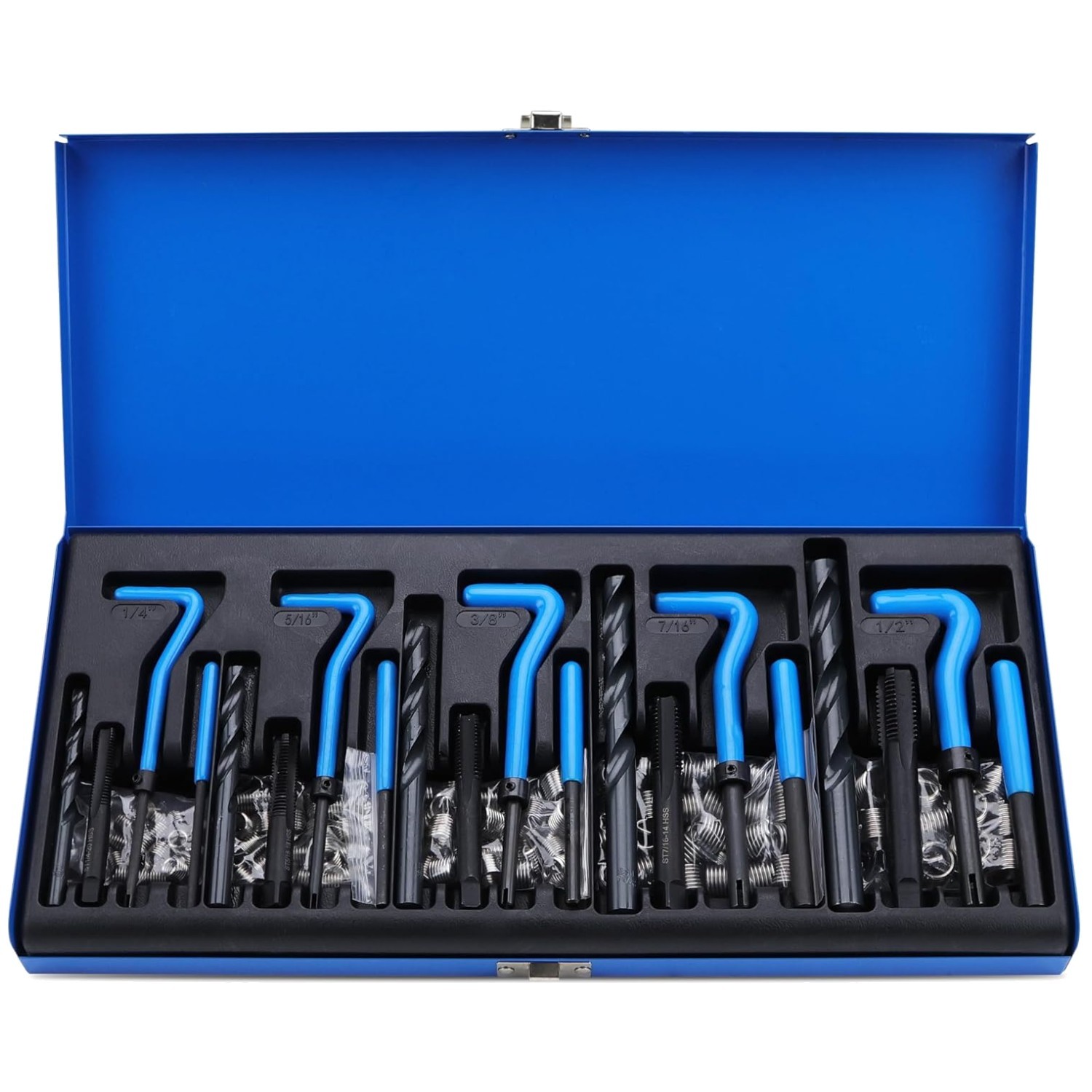 Comprehensive 131PC Thread Repair Helicoil Kit for Metal and Engine Maintenance