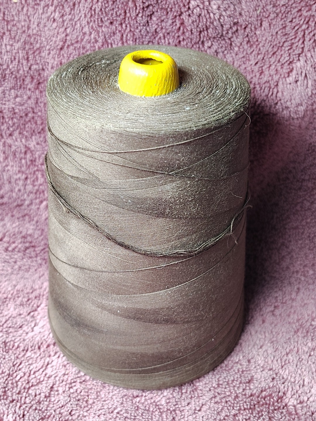 Vintage Standard Coosa Thatcher 9600yd Tobacco H-58 Left Twist Soft Thread Spool