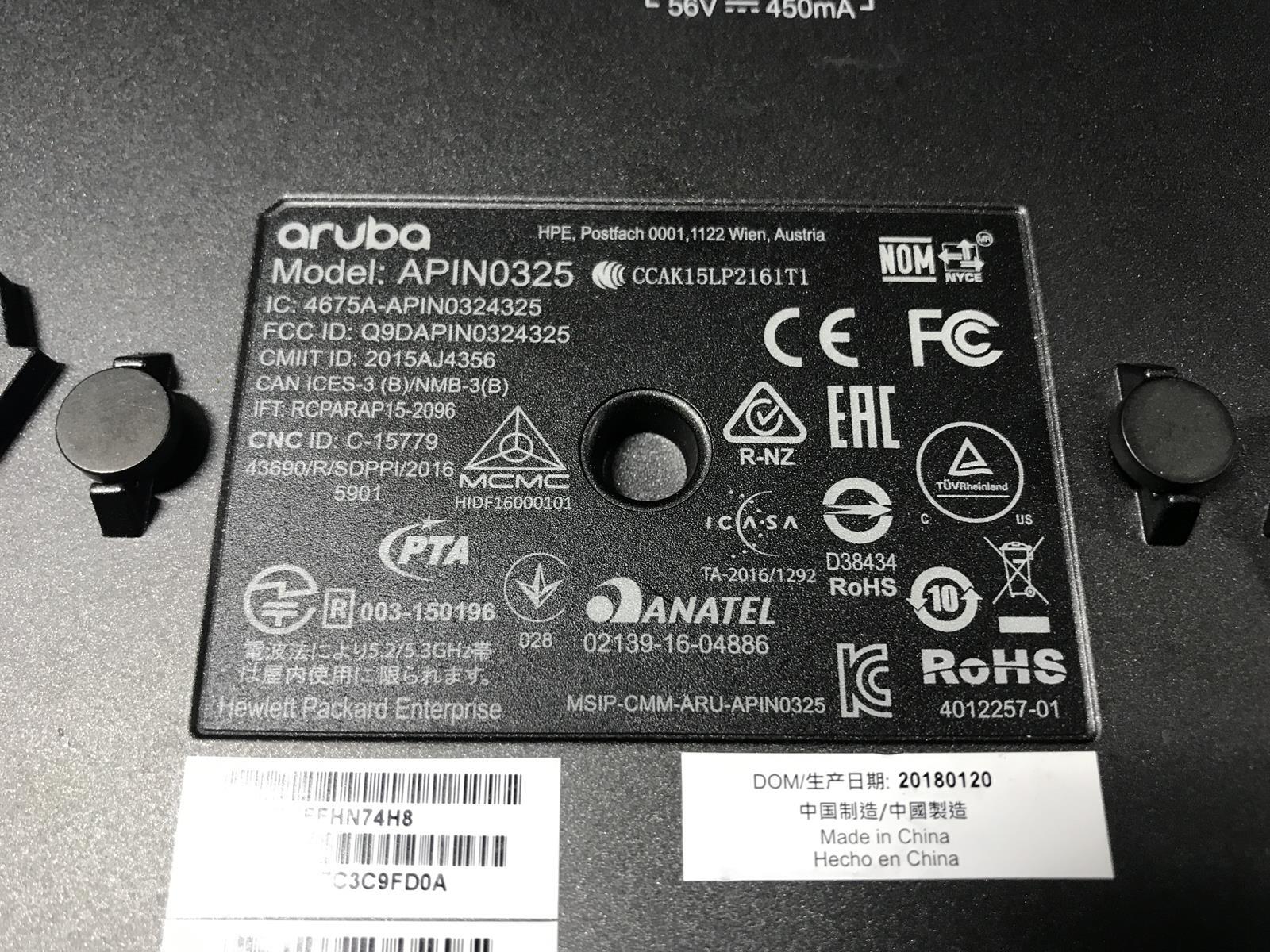 Aruba Networks APIN0325 Wireless Access Point