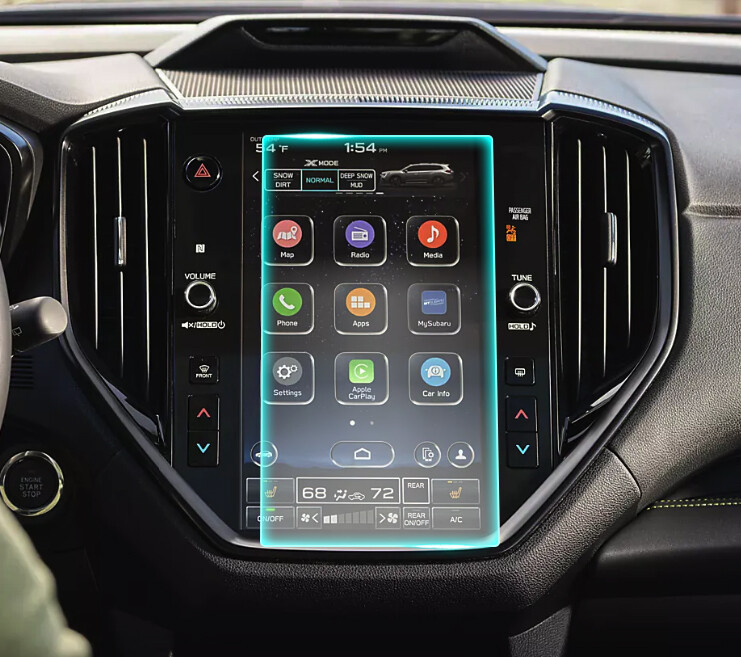 Crystal Clear Screen Protector for 2024 Subaru Accent Vehicle Navigation