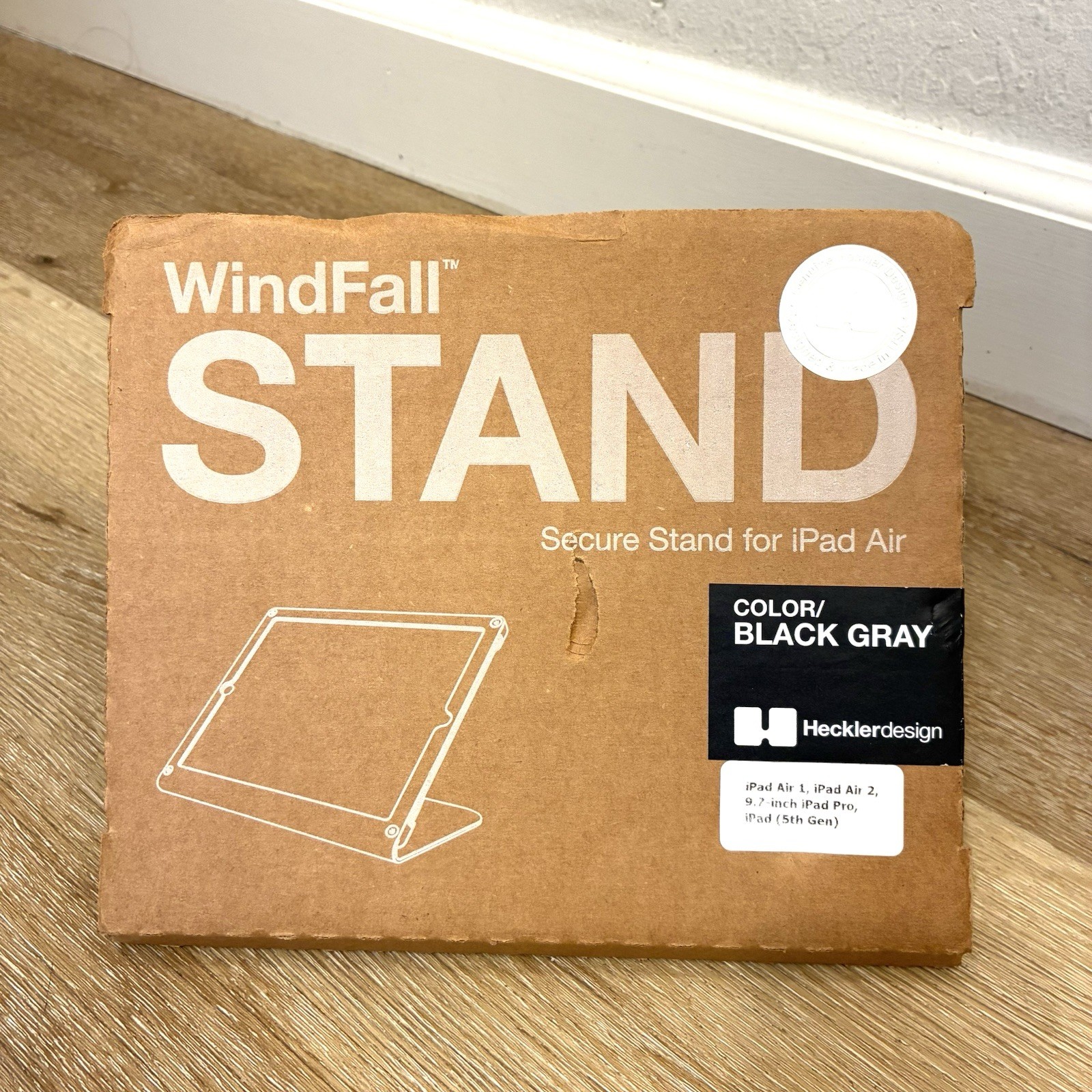 Heckler WindFall iPad Air Stand Black Gray Secure Mount NEW