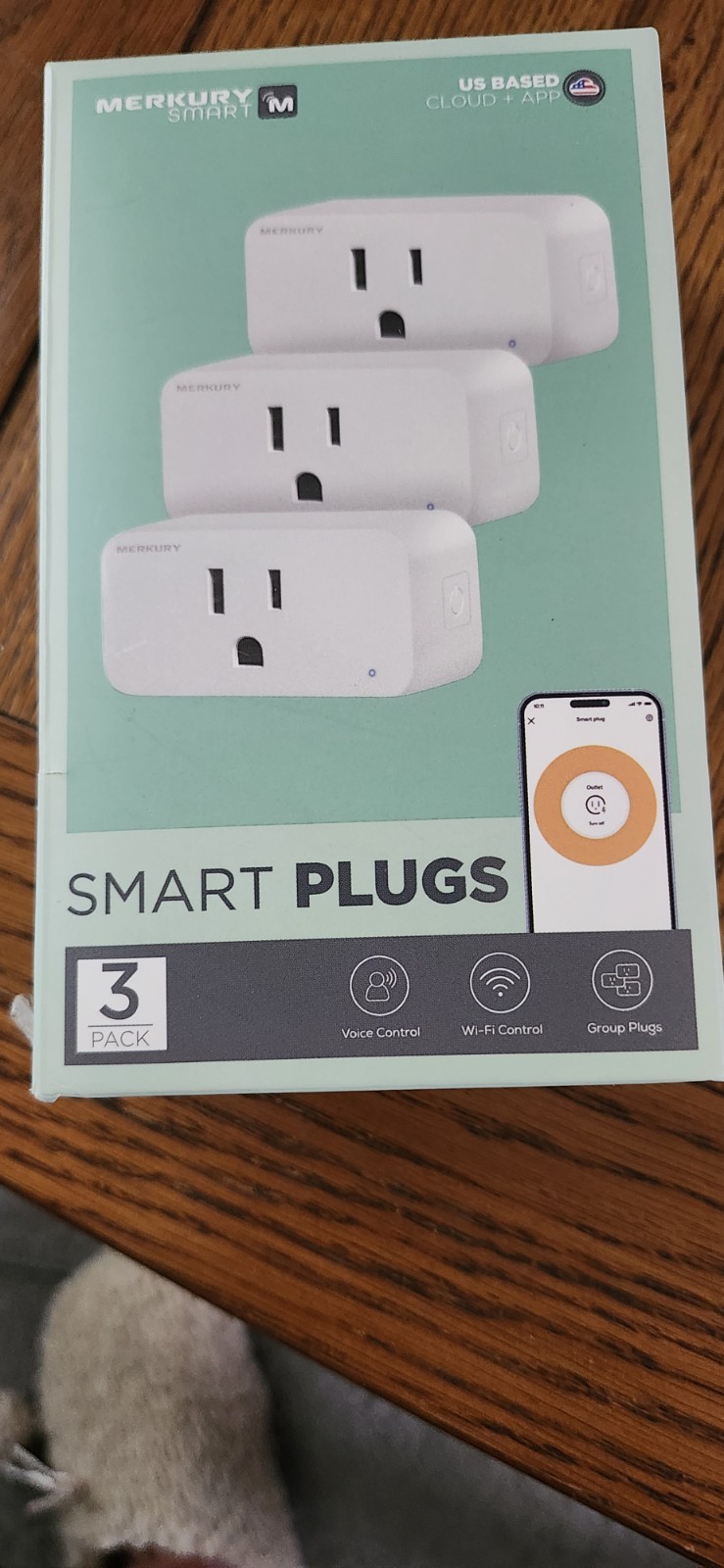 Merkury Smart Wi-Fi Plug, Compatible W Alexa & Google Assistant, 3 Pack, 15 Amp