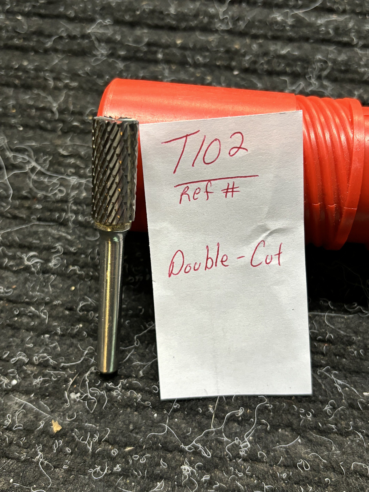 1 NEW FALCON / SGS 1/4" SHANK CARBIDE BURR. SB-4. DOUBLE CUT. END CUT USA (T102)