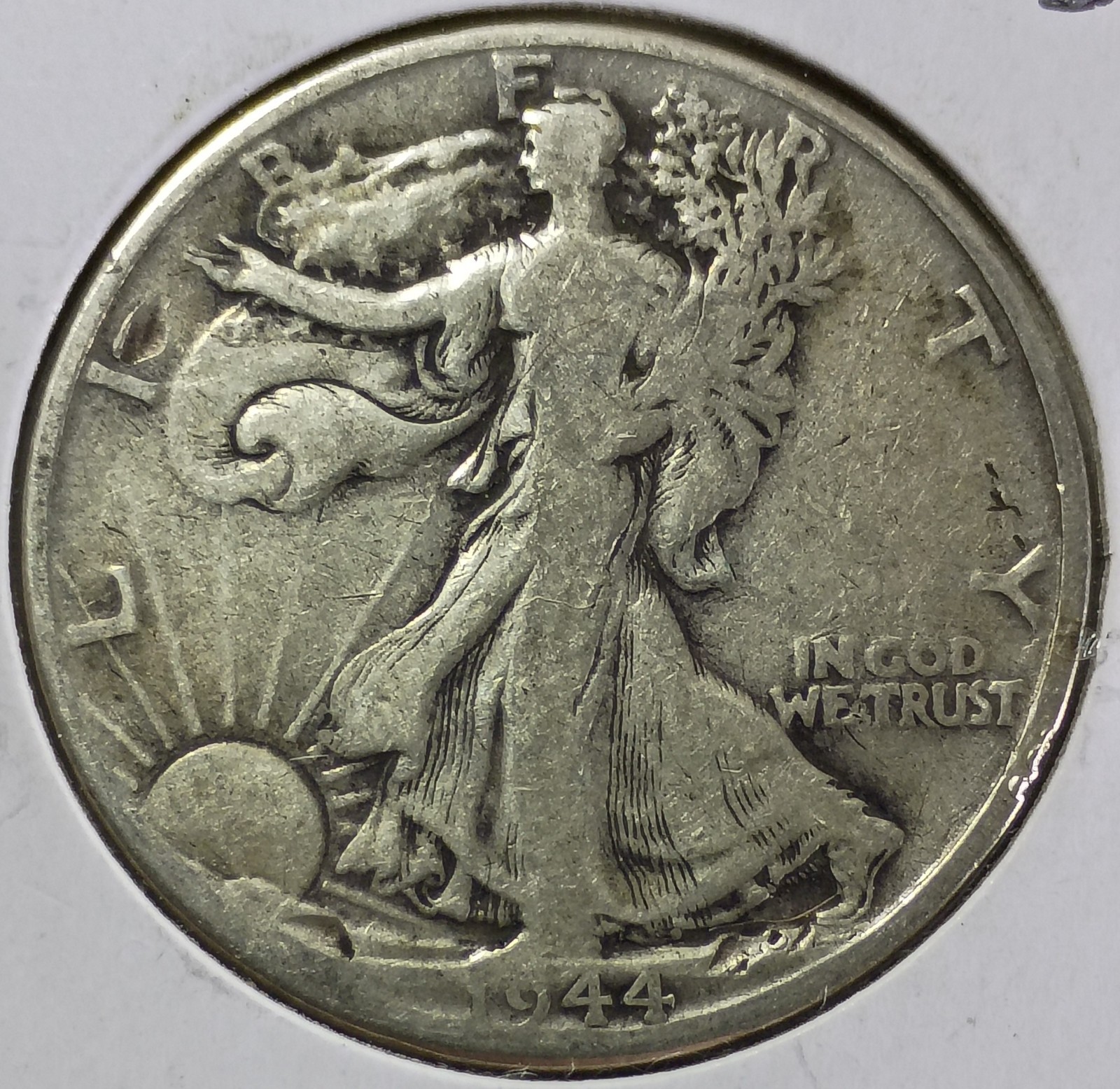1944-D Walking Liberty 90% Silver Half Dollar (Fine Details)