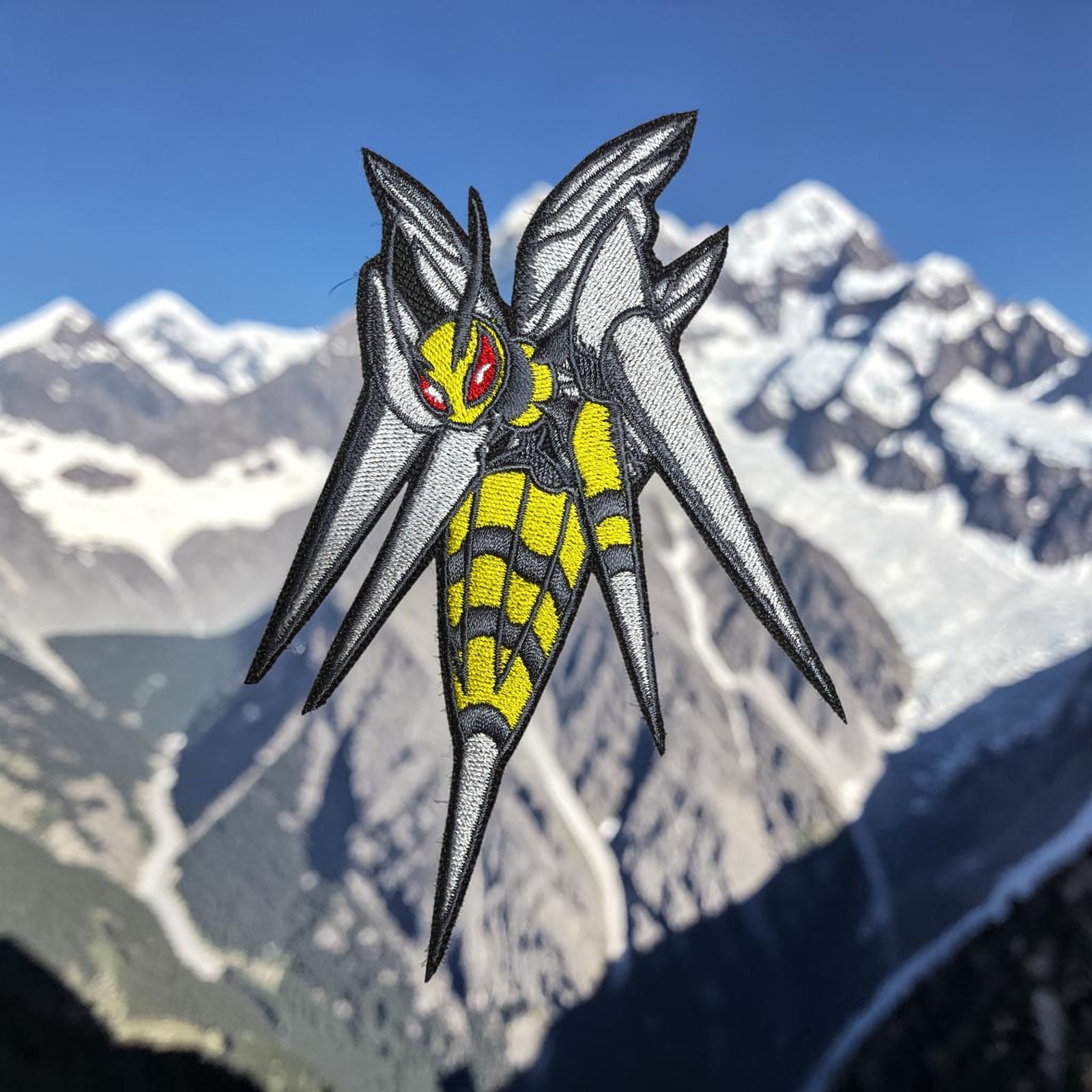 Mega Bee Drill Pokemon Embroidery Patch 5" X 3.54"