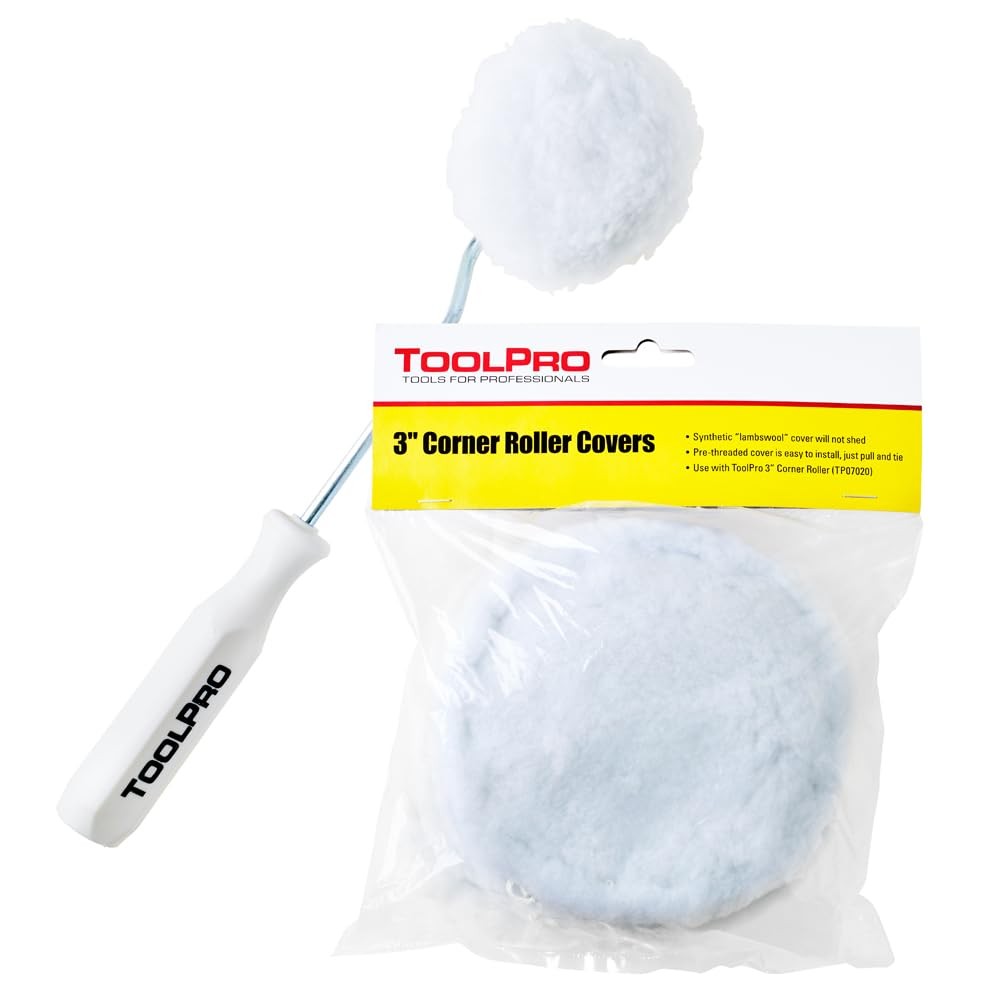 Professional Grade 3 Inch Corner Roller & Applicator for Applying Drywall Mud